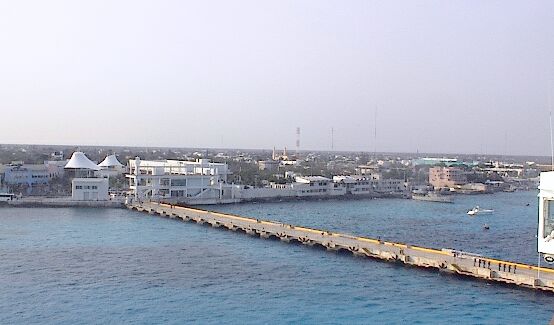 Our first view of Cozumel, Mexico