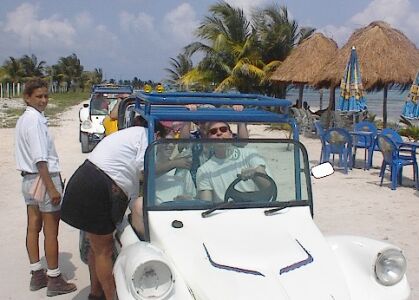 Dune Buggies get Mexican Champagne