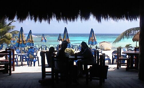 The view from the dance floor - Tequila Beach Club